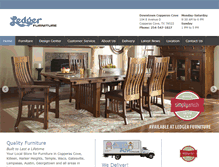 Tablet Screenshot of ledgerfurniture.com